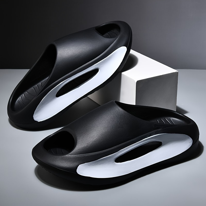 

Unisex Eva Slippers For , Fashionable Indoor/outdoor Slip-on Shoes, Breathable & Anti-slip, Solid Color, Round Toe, Lightweight Beach/casual Wear