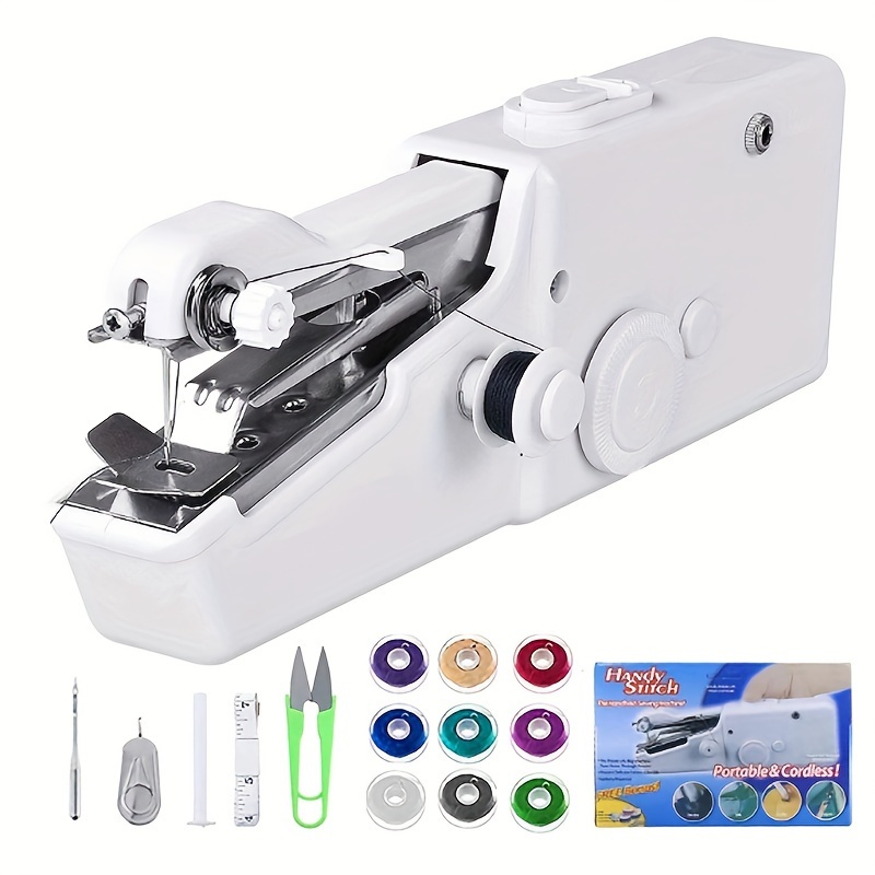 

Mini Sewing Machine With Accessory Kit, Lightweight And Easy Operated Cordless Handheld Sewing Machines For Beginners, Portable Sewing Machine For Home Quick Repairing And Stitch Handicrafts