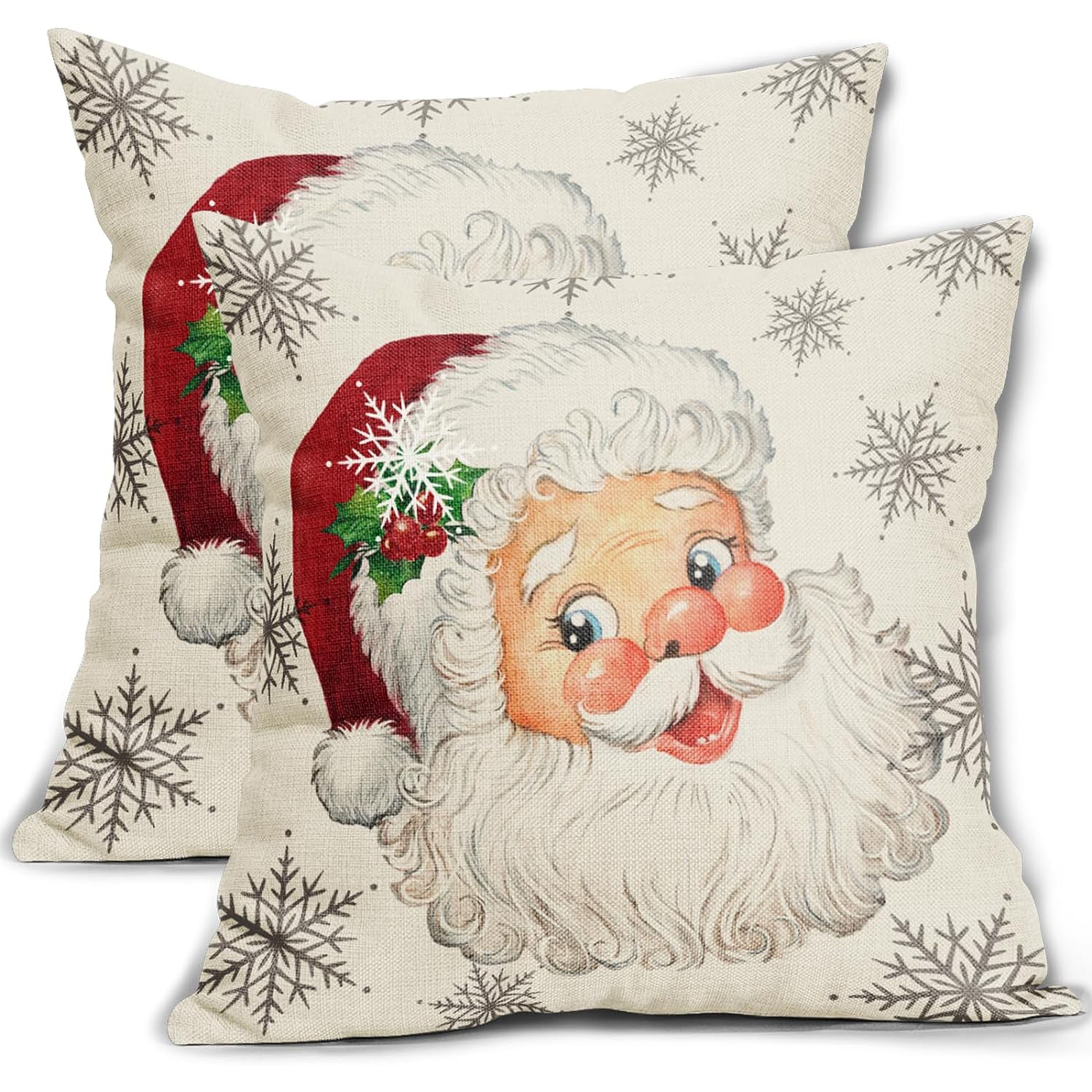 

2 Pcs Christmas - 16x16, 18x18, Decorative Pillowcases - Decorations - - Decor For Sofa Bed - , No - - - - - Suitable For Types - And