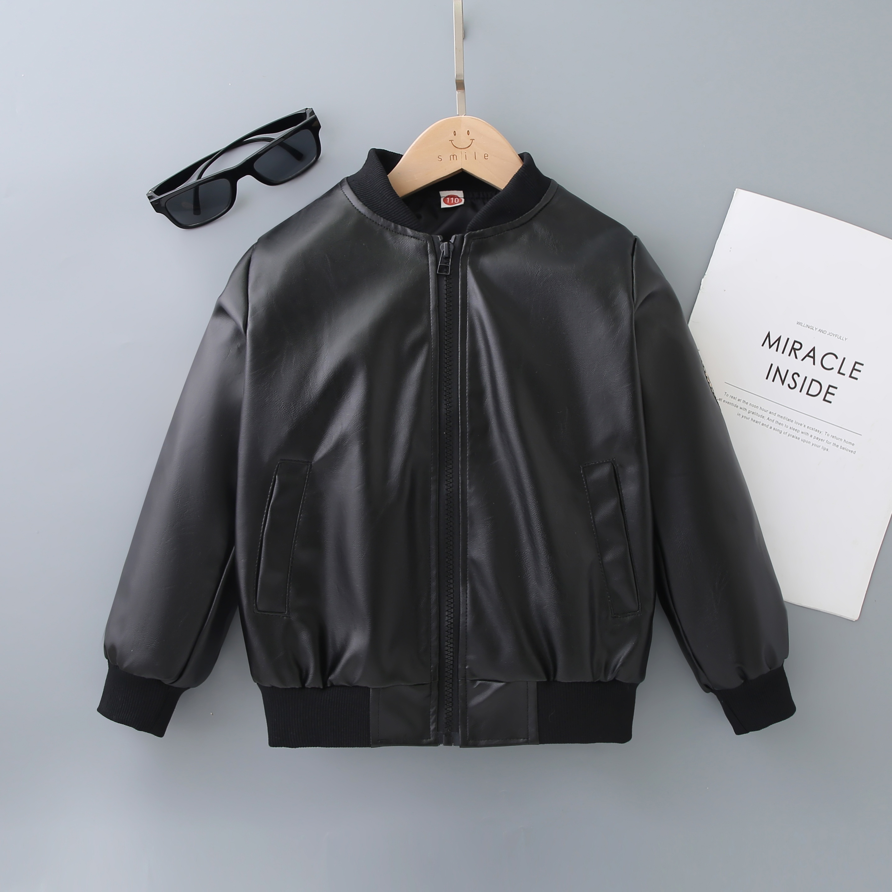 ジャケット・アウター YengYeng XITAO Batwing Sleeve Zipper Patchwork Jackets Solid Color