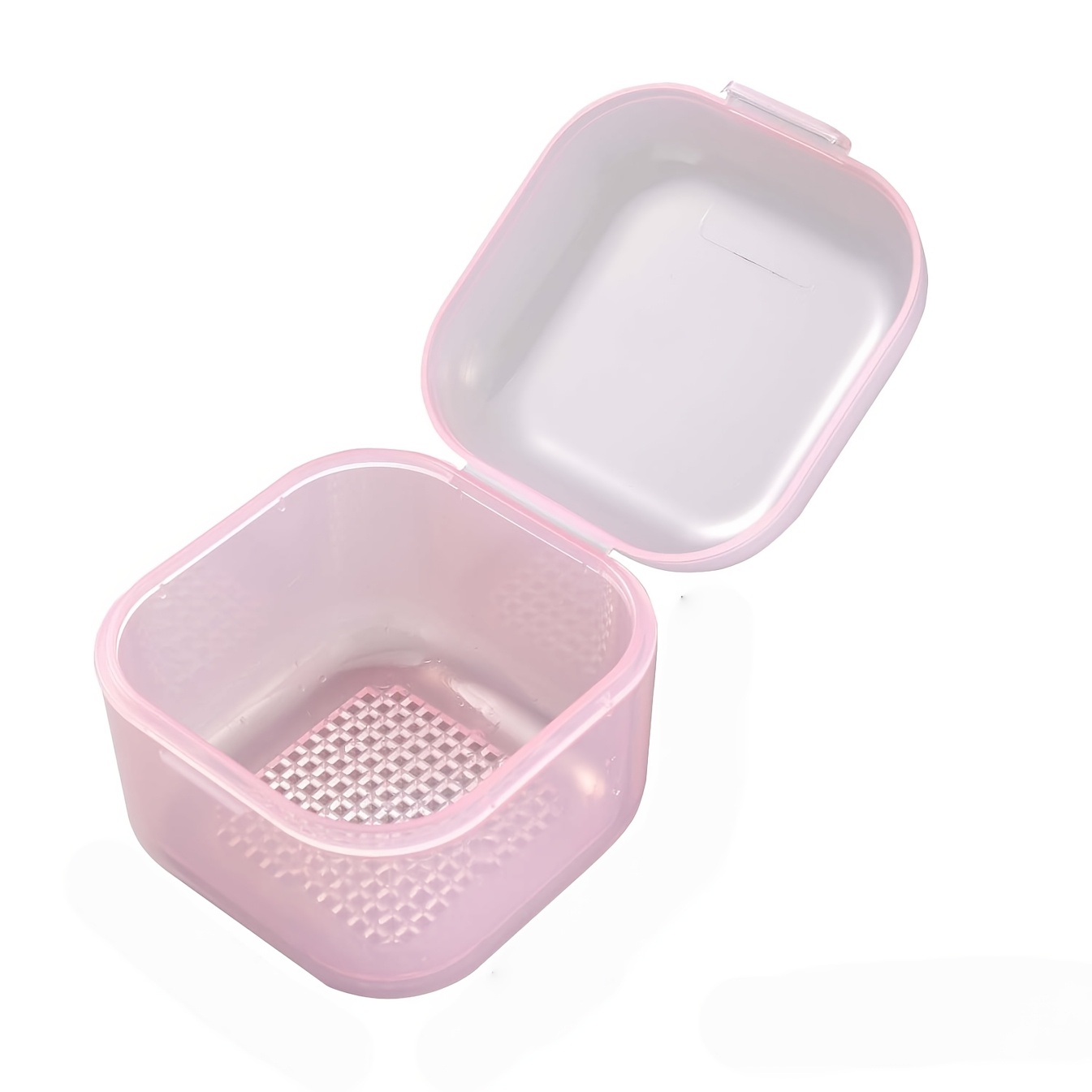TEMU Boîte à fraises pour perceuse à ongles, Étui de nettoyage à double couche avec drainage, Boîte de rangement pour trempage d'outils à ongles,