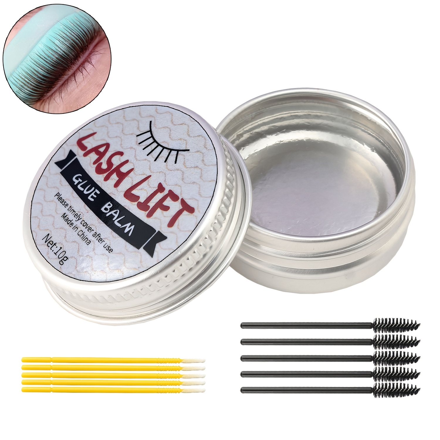 10g Clear Solid Glue, Precise Applicator Smooth Tip, Waterproof Durable Alcohol Free, Long-lasting Hold Non-irritating, Professional Lash Salon Use , Requires Application For Salon-