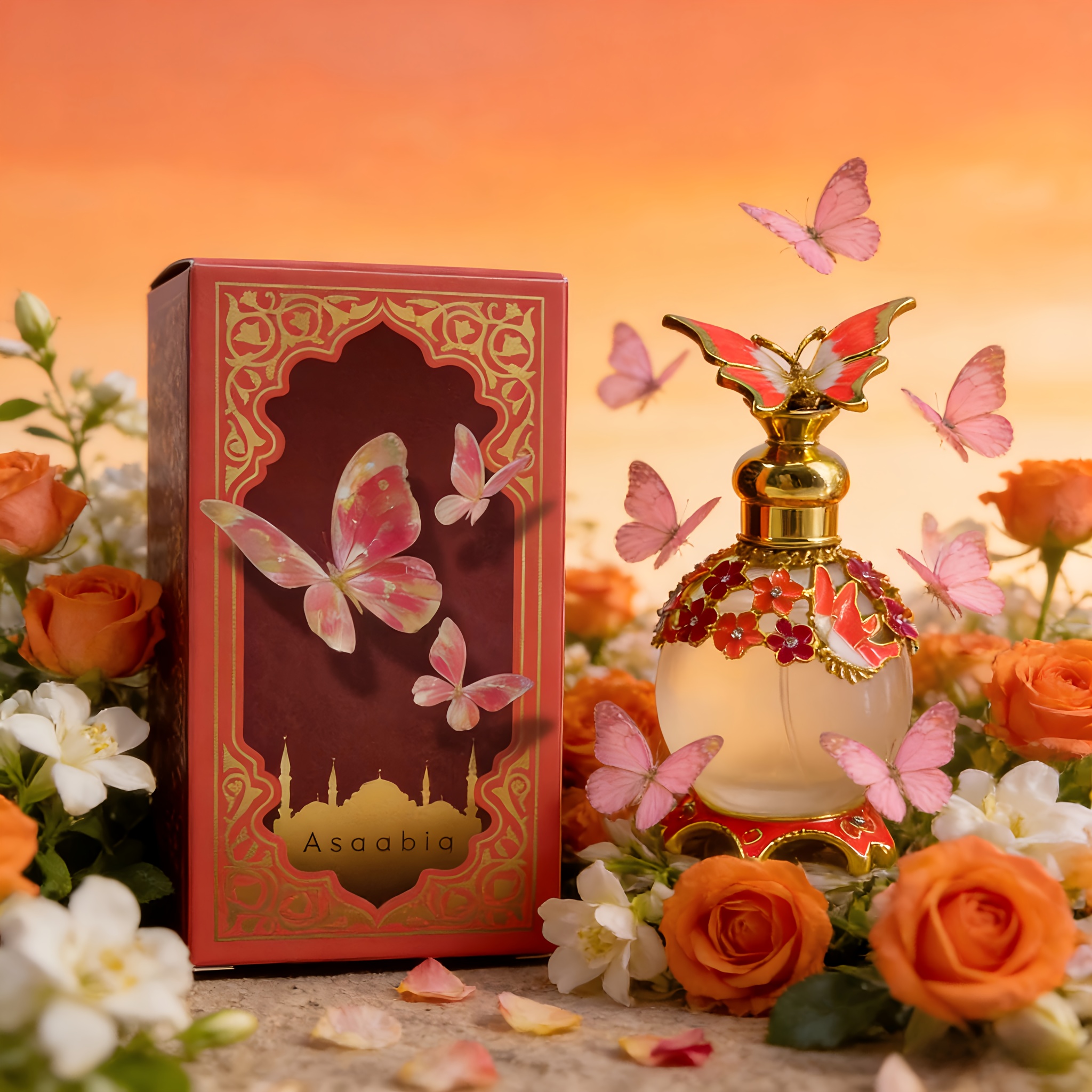 Image of As Arabian Perfume - Gourmand 15ml/0.5oz | Orange Bottle | Fragrance: Pear Jasmine Orange | Sweet Luxury