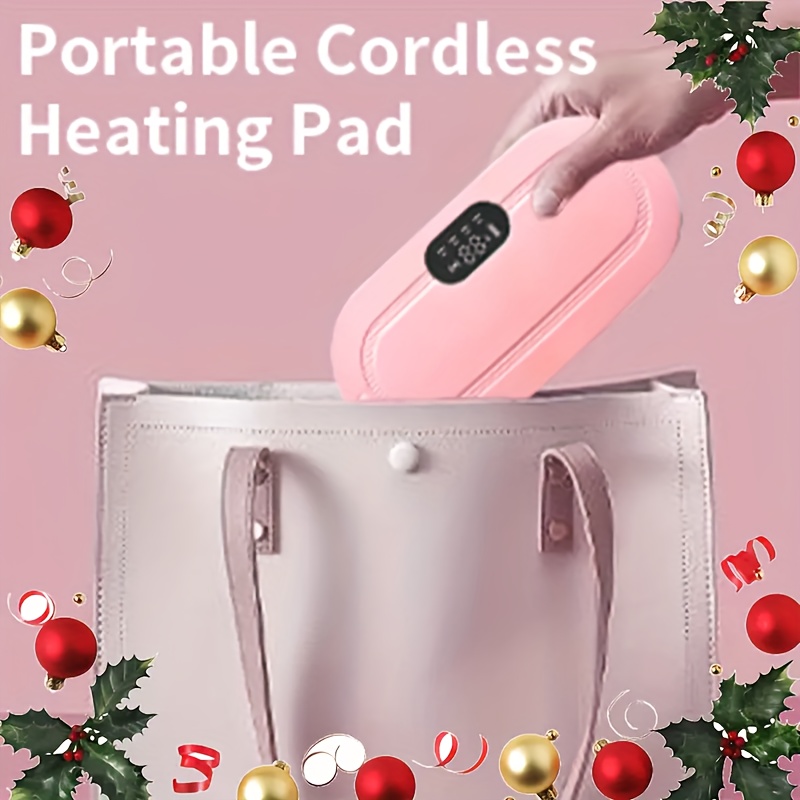 Portable Electric Heating Massage Pad, Designed for Warming The Back Or Body, a Quick Heating Abdominal Pad in Pink for Women And Girlfriends, a Gift for Relaxation at Home, in The Office, And in The Car.