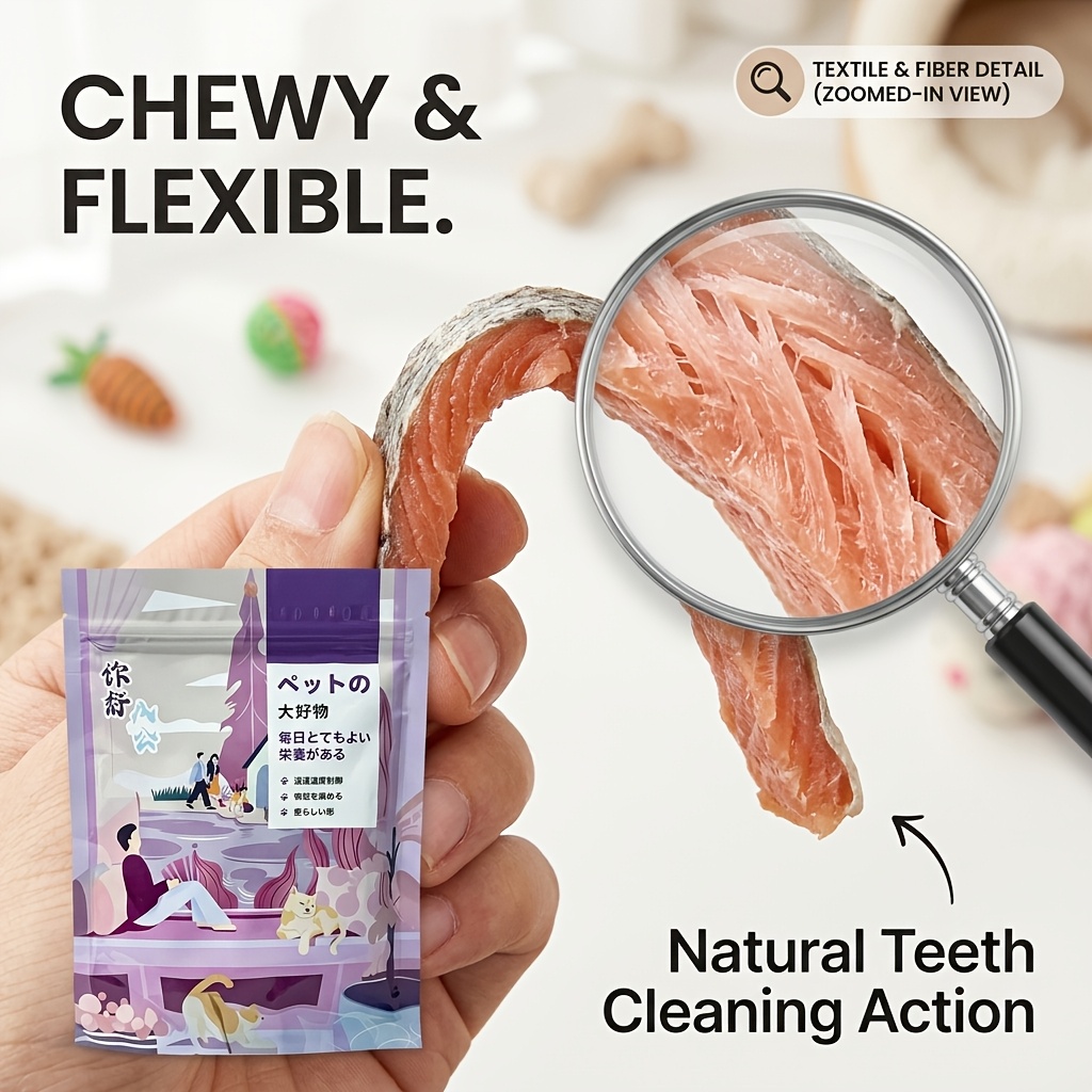 freeze dried salmon chewable   suitable for dogs and cats natural and   training rewards and grinding snacks Product details 4