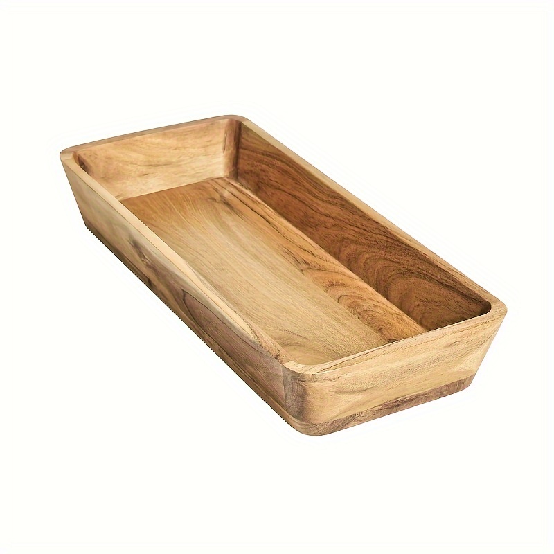 

Acacia Wood Square Bowl - Natural Finish Brown - 20.3'' X 8.9'' X 3''