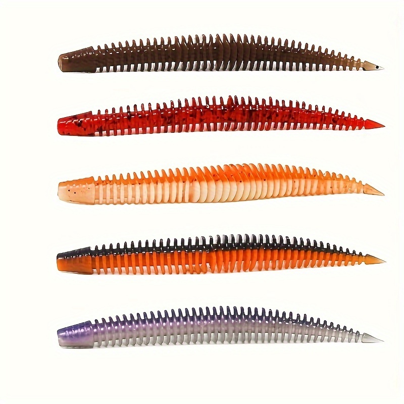 

10pcs/pack Bionic Worm Lure, Artificial Soft Bait, Fishing Accessories