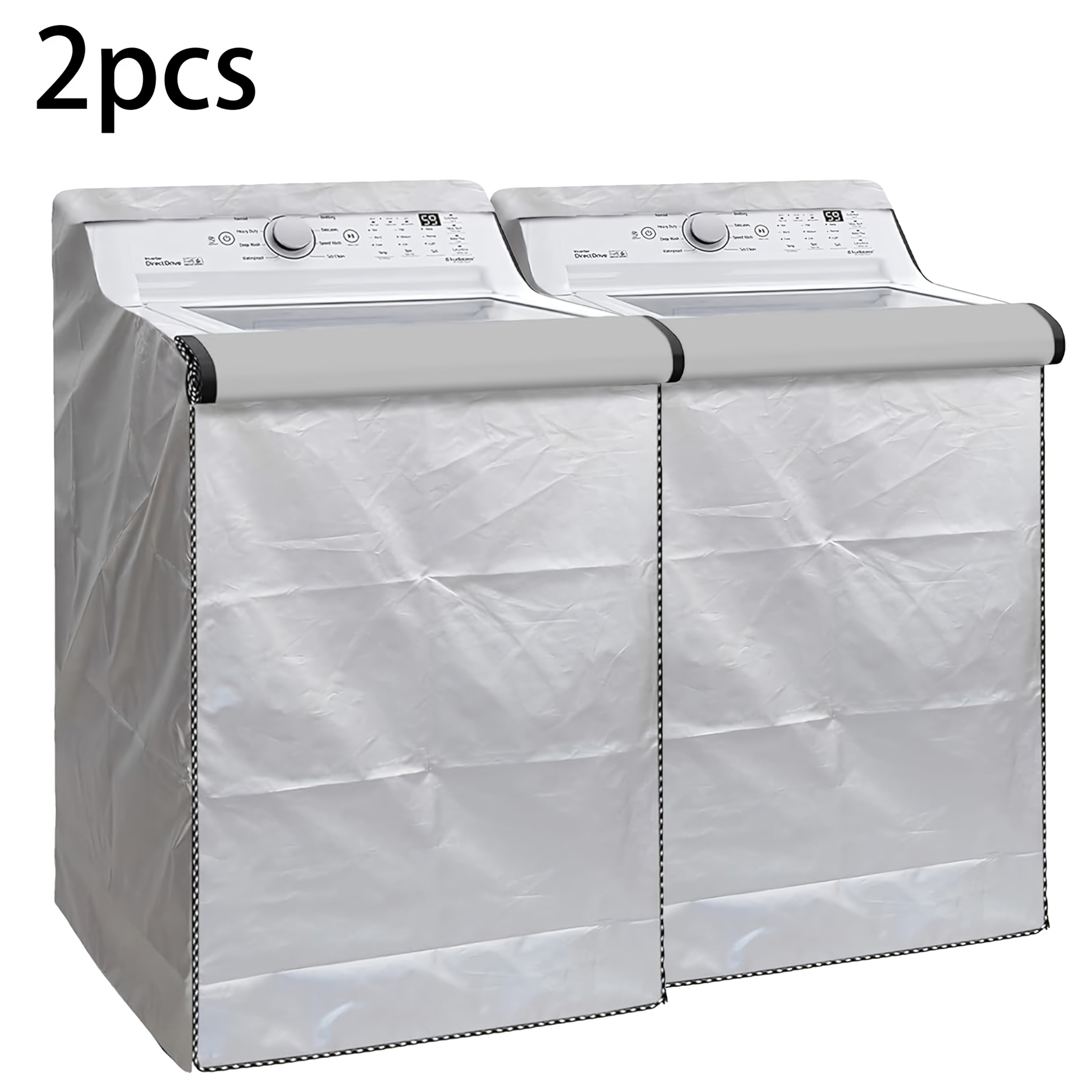 TEMU 2pcs Washing Machine , 420d Indoor Outdoor Washer Dryer Protector, Suitable For And Front Load Washers/dryers - Premium Outdoor Protective Cover