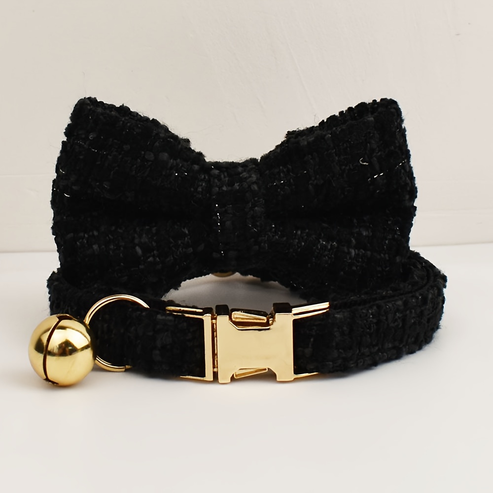 Custom Cat Collars with Bows and Bells, Adjustable Design