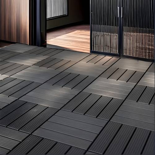 60pcs set waterproof interlocking deck tiles 12 x12 plastic patio tiles patio floor decking tiles for garden lawn porch poolside balcony backyard landscape decoration