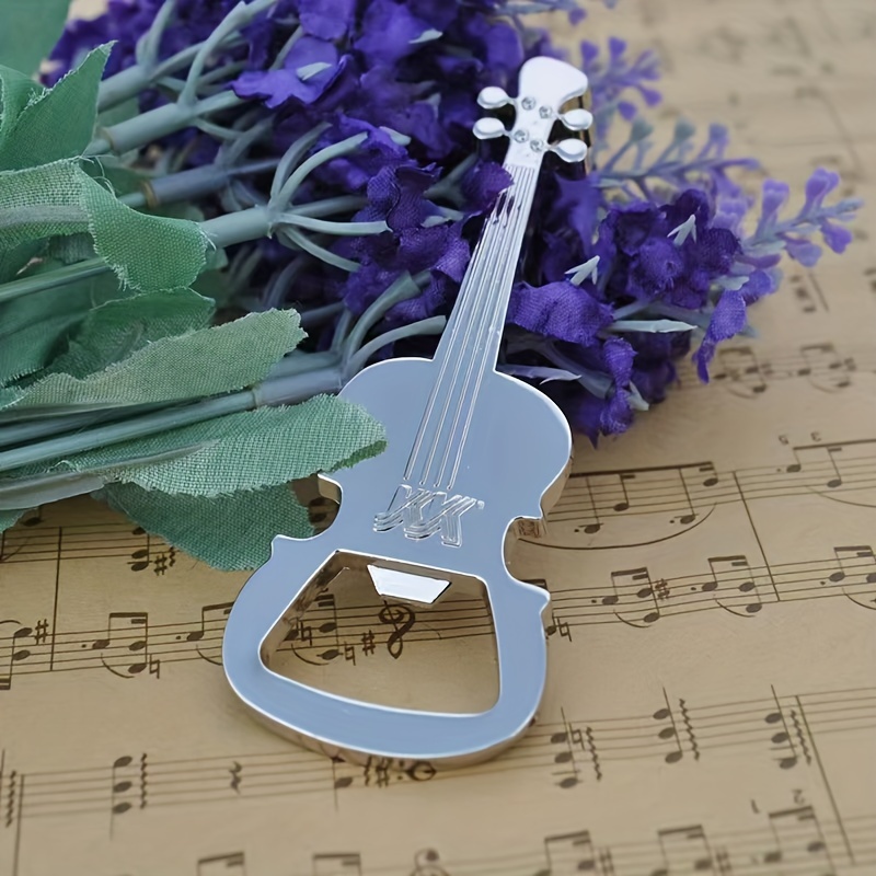 1pc guitar shaped opener stainless guitar opener Temu