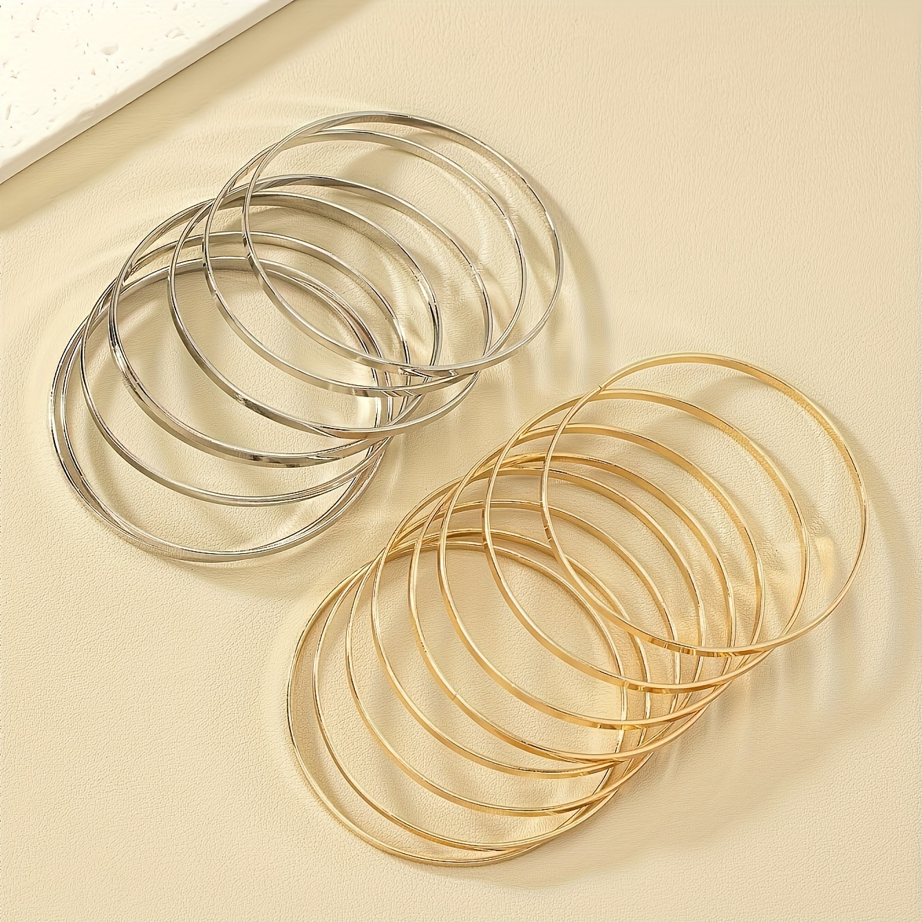 Vintage Metal Bracelet Set - 8pcs