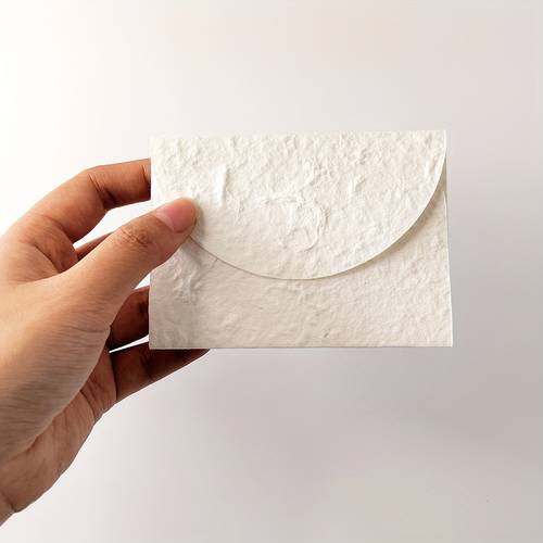 a set of 10 small textured handmade envelopes measuring 3 9 x2 83 9 9x7 2cm in white wedding invitations greeting cards crafts festival messages and thank you notes