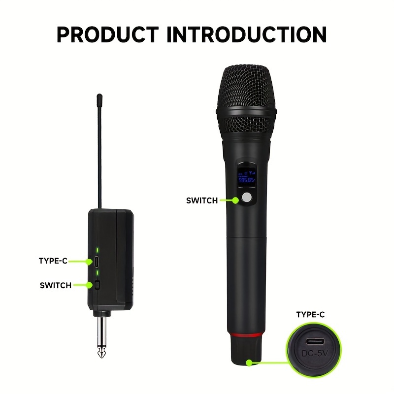 K 12 Professional Karaoke Wireless Microphone Set Dual Vocal