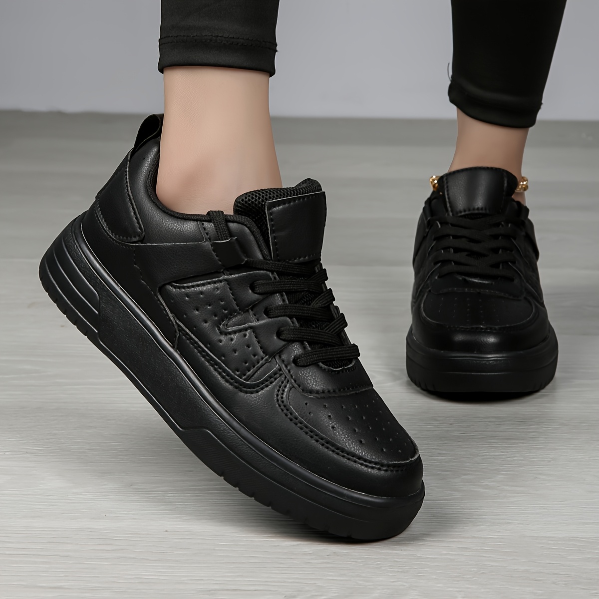 zapatillas moda mujer cuero microfibra Temu Uruguay