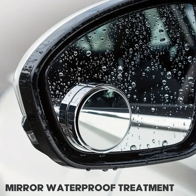 2pcs blind spot automotive side 2 2 round hd glass convex rear view 360 rotating wide angle side rear view with vacuum suction cup abs housing adjustable rearview for car suv truck universal vehicle details 6