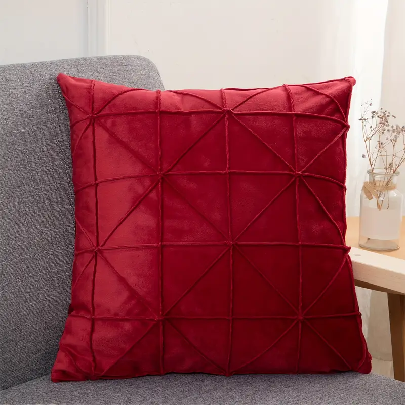 1pc extra large decorative throw pillow dual sided beige burgundy teal or deep tones soft plush cushion for sofa bed office home decor polyester pillowcase insert included ideal housewarming gift bedroom textured striped design bohemian style hand wash only interior designers Product details 2