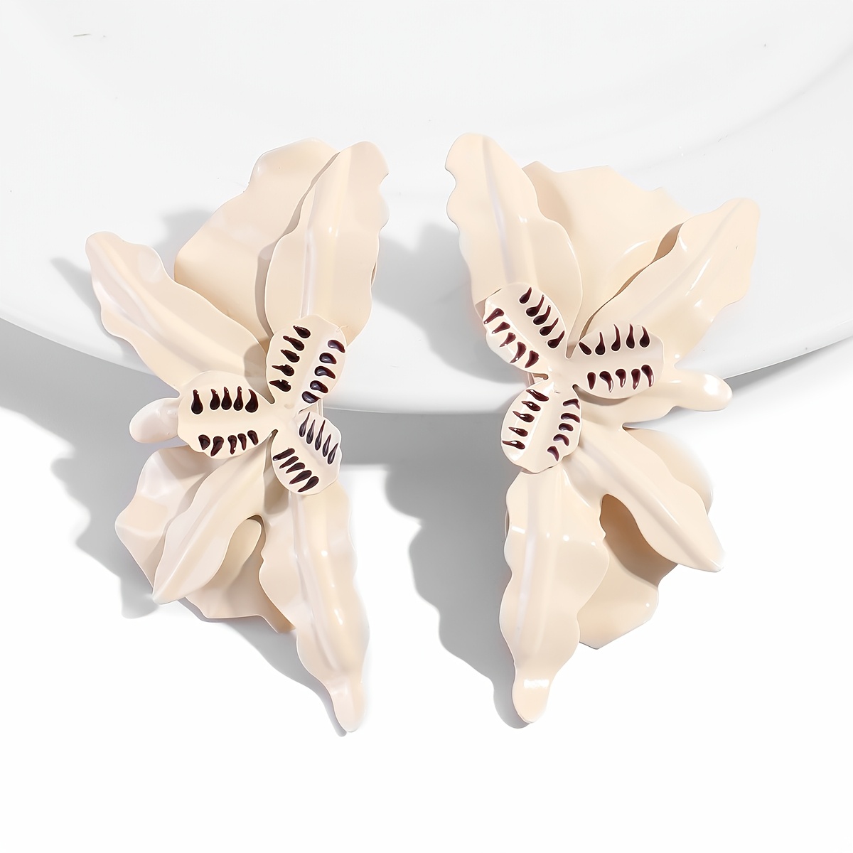TEMU Pendientes HELLODR para mujer de flor de vintage - Colgantes de esmalte multicapa tipo adecuados para uso diario y fiestas, colgante de de tres