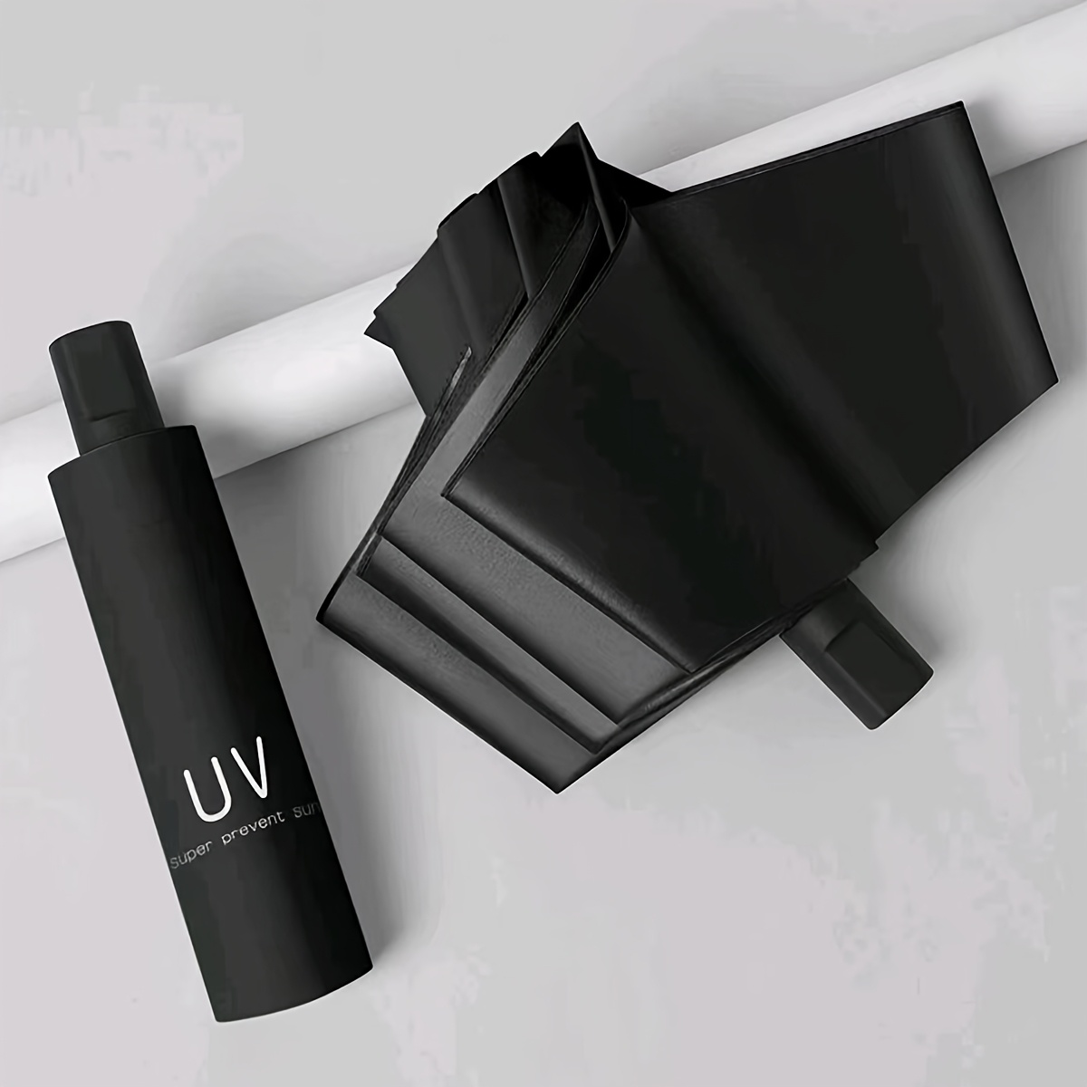TEMU A Large, Foldable Manual Umbrella For Sun Protection, Suitable For Men And Women, Students With A Simple, Nature-.