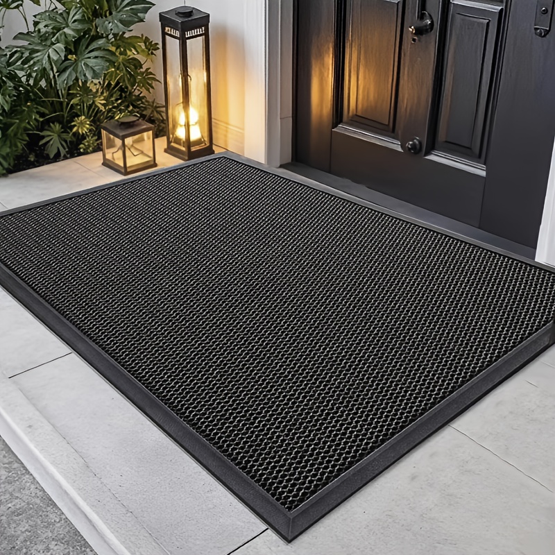 TEMU 3d Mesh Doormat, Entrance Doormat, Non-slip Indoor/outdoor Mat, Machine-washable Pvc Material With Non-slip Bottom, Dust Filtration, , Garden