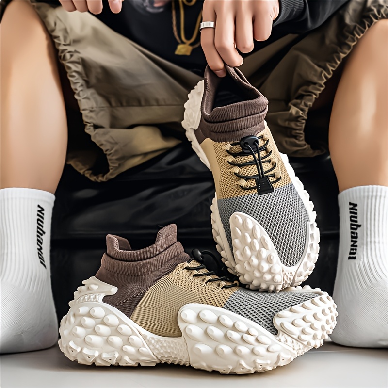 New Fashion Durian Fly Weave Athletic Shoes Tire Sole Slip-On Lazy Shoes