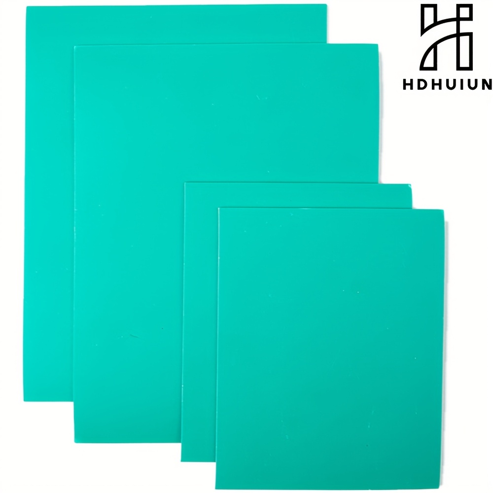 E-shop 4 Stück Gravierbretter für Druckgrafik, zwei Größen von Gravur-Gummiplatten, ideal für Grafikanfänger zum Üben, schneidbar auf Wunschgröße, zur