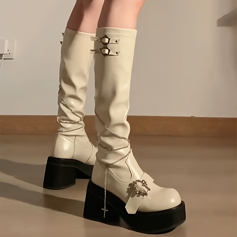 y2k punk platform spicy gothic boots women's - Temu Ireland