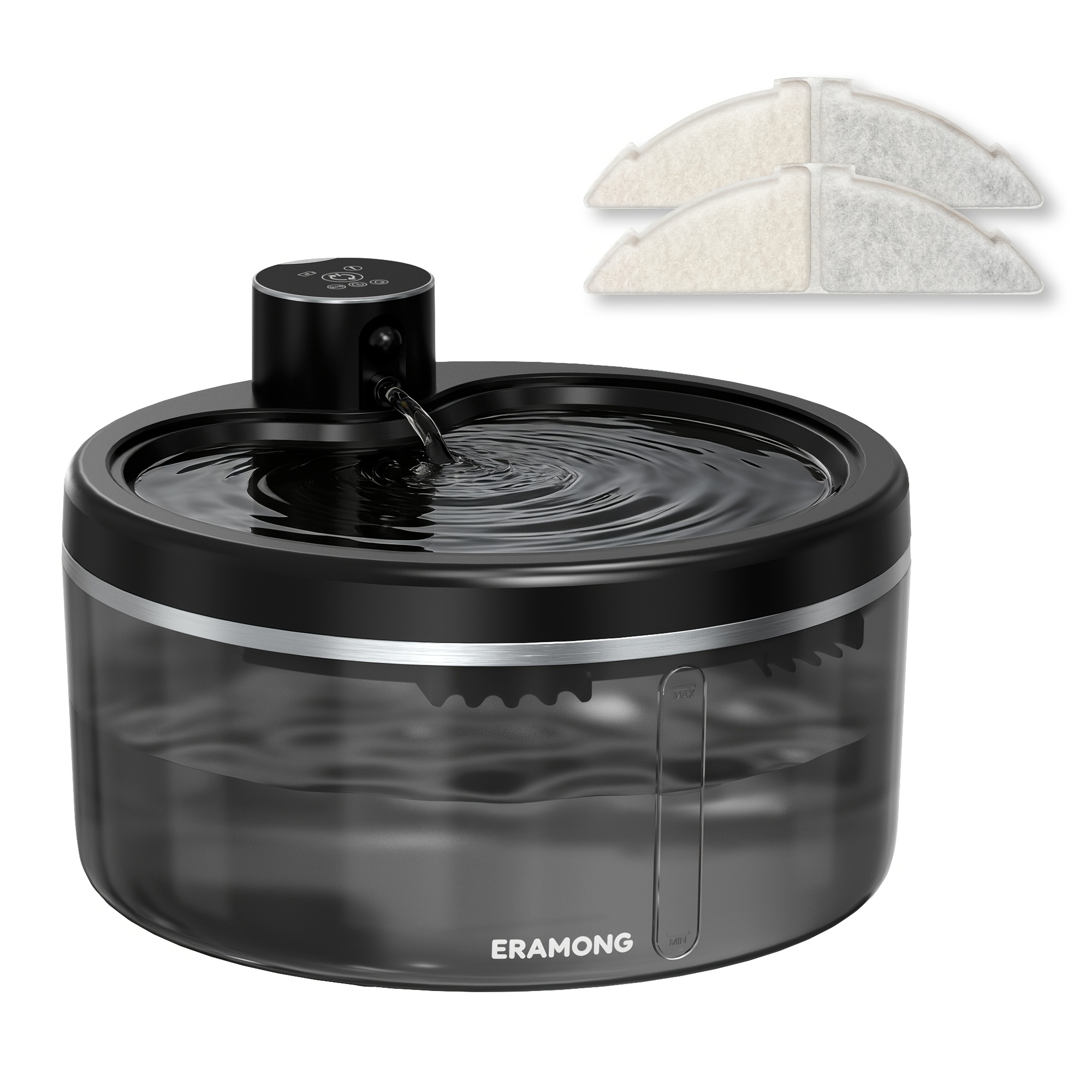 Wireless Pet Water Dispenser, Equipped With A Long-lasting Battery And Motion Sensors, Features An Automatic Dispenser With 2 Filters
