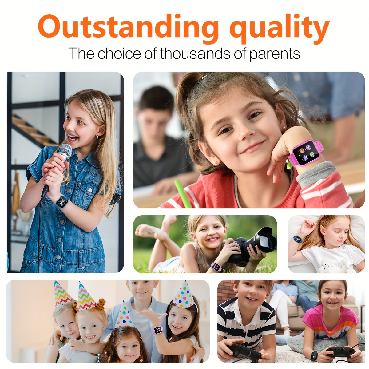 Kids Smartwatch 24 Puzzle Games, Pedometer, Alarm Clock, Children's Watch Toy Suitable For Boys And Girls Aged 6, 7, 8, 9, 10, 11, Birthdays, Halloween, Christmas Gifts