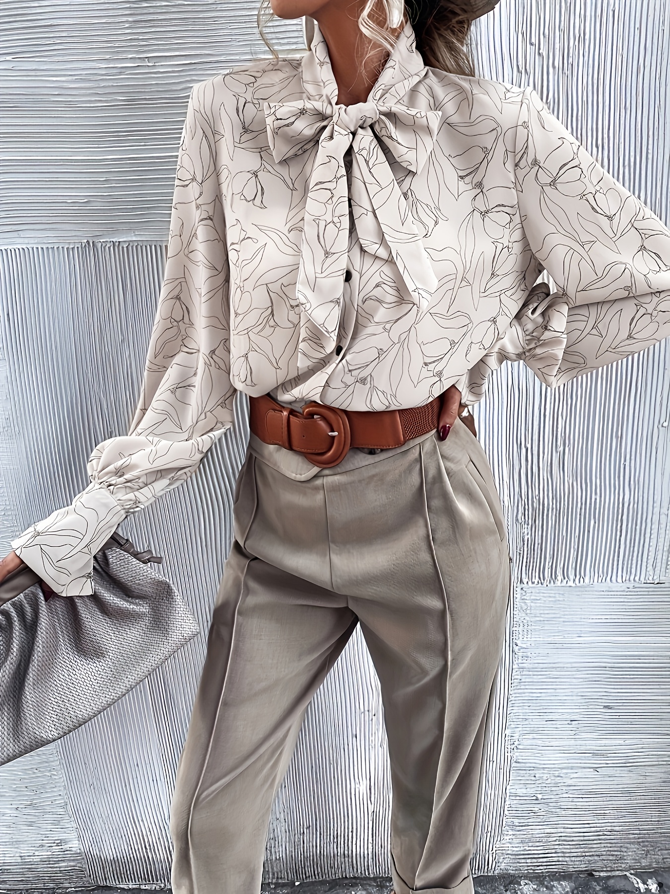 Floral Blouse Grey Blouse Outfit Helmstedt Mona Floral Print Blouse