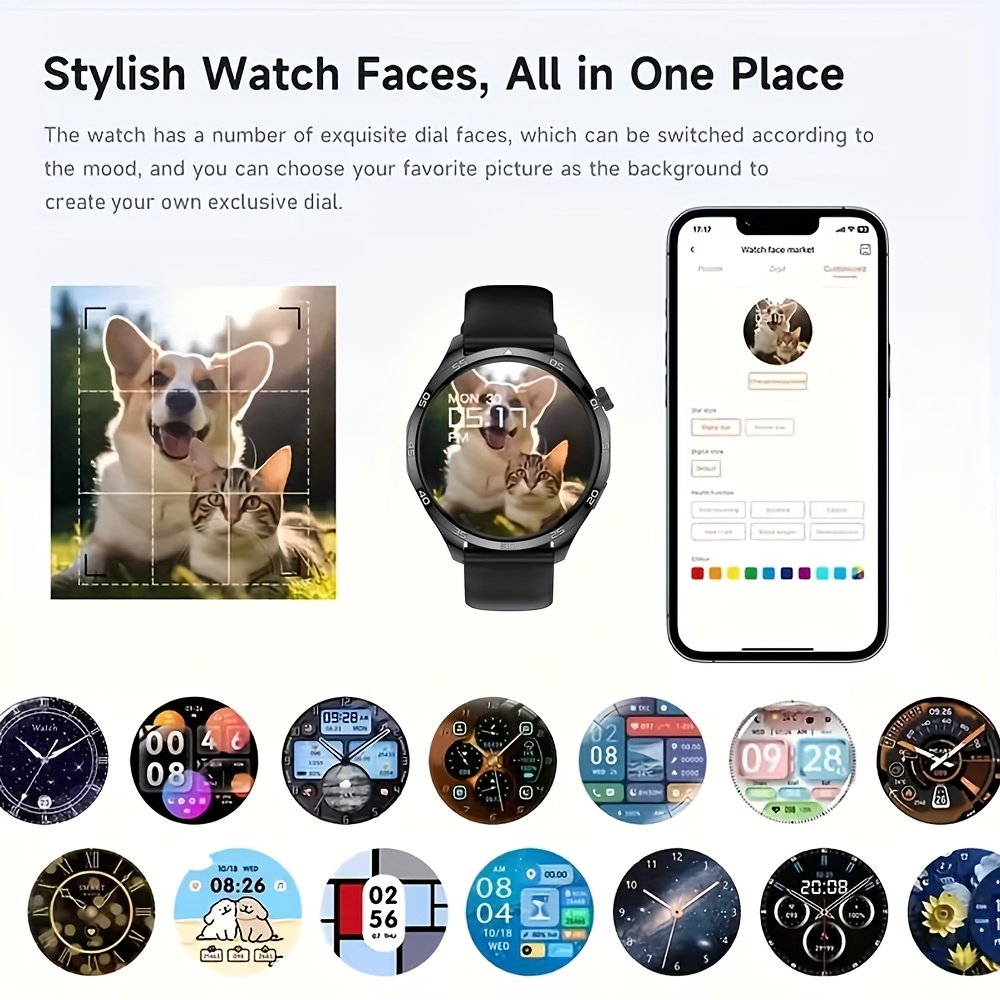 Latest Premium Smart Watch with 1.5-Inch Touch Screen