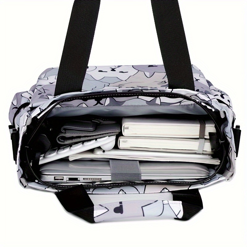 Tierdruck 14-Zoll Laptop-Tragetasche mit Tablet-Fach, Verstellbarem  Schultergurt Reißverschluss Stilvoll Funktionell für Schule, Arbeit  oder