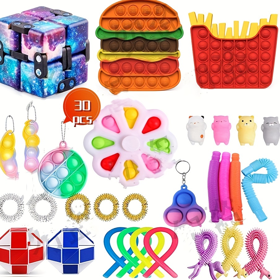 Big Size Bubble Rainbow Silicone Fidget Toys For Kids - Temu Portugal