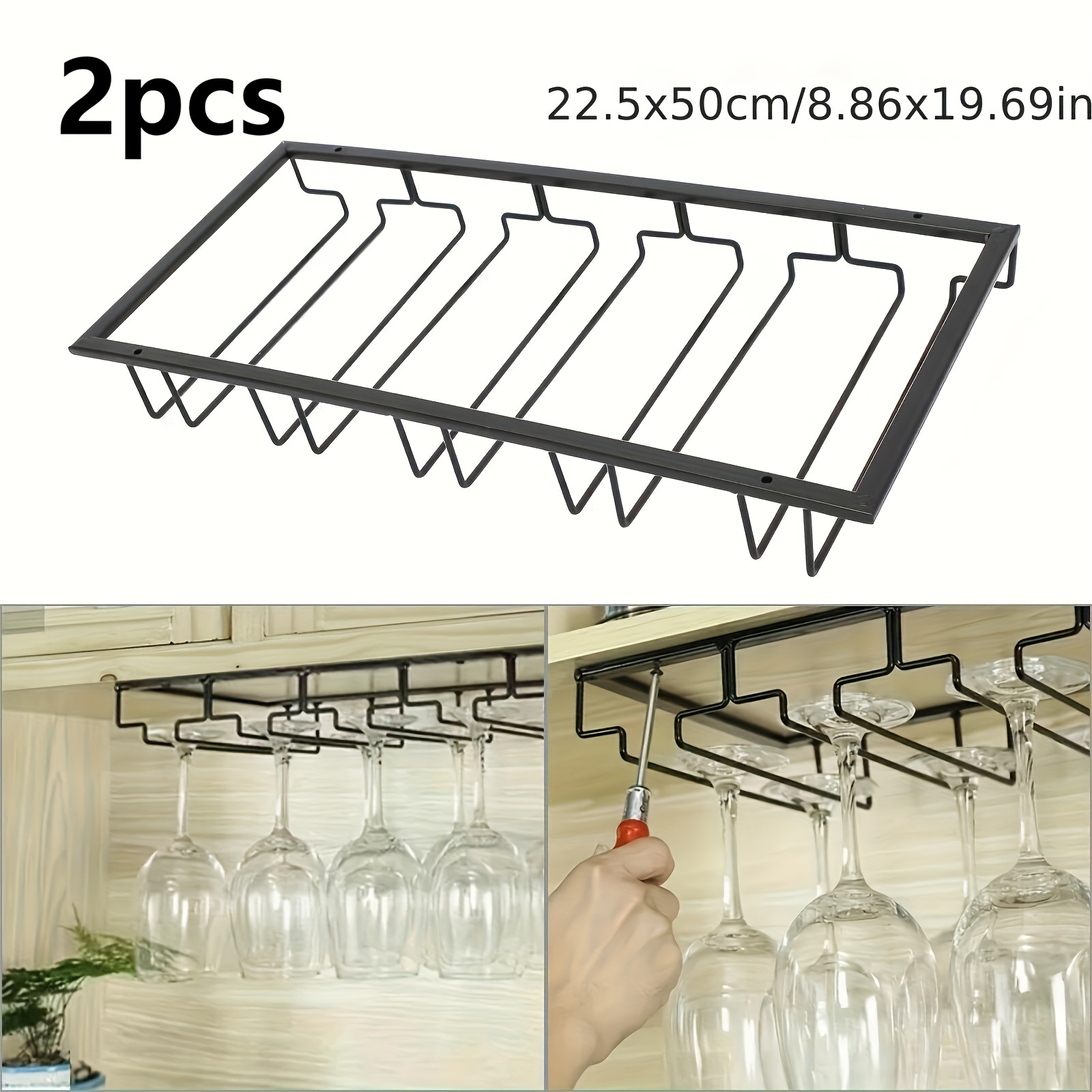 wine glasses rack cabinet stemware rack wine glass hanger - Temu