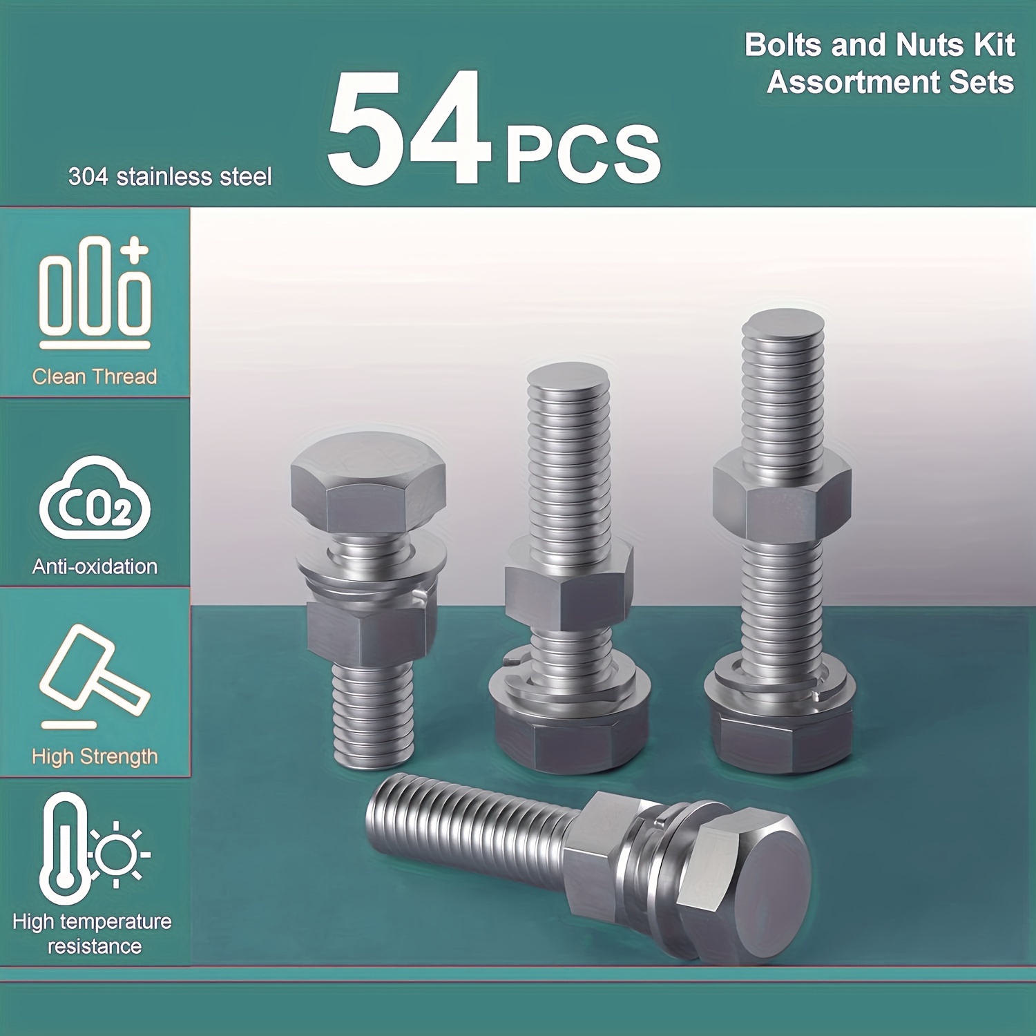 4 Sets 304 Stainless Steel Square U-Bolts 2.5665mm Burkina Faso