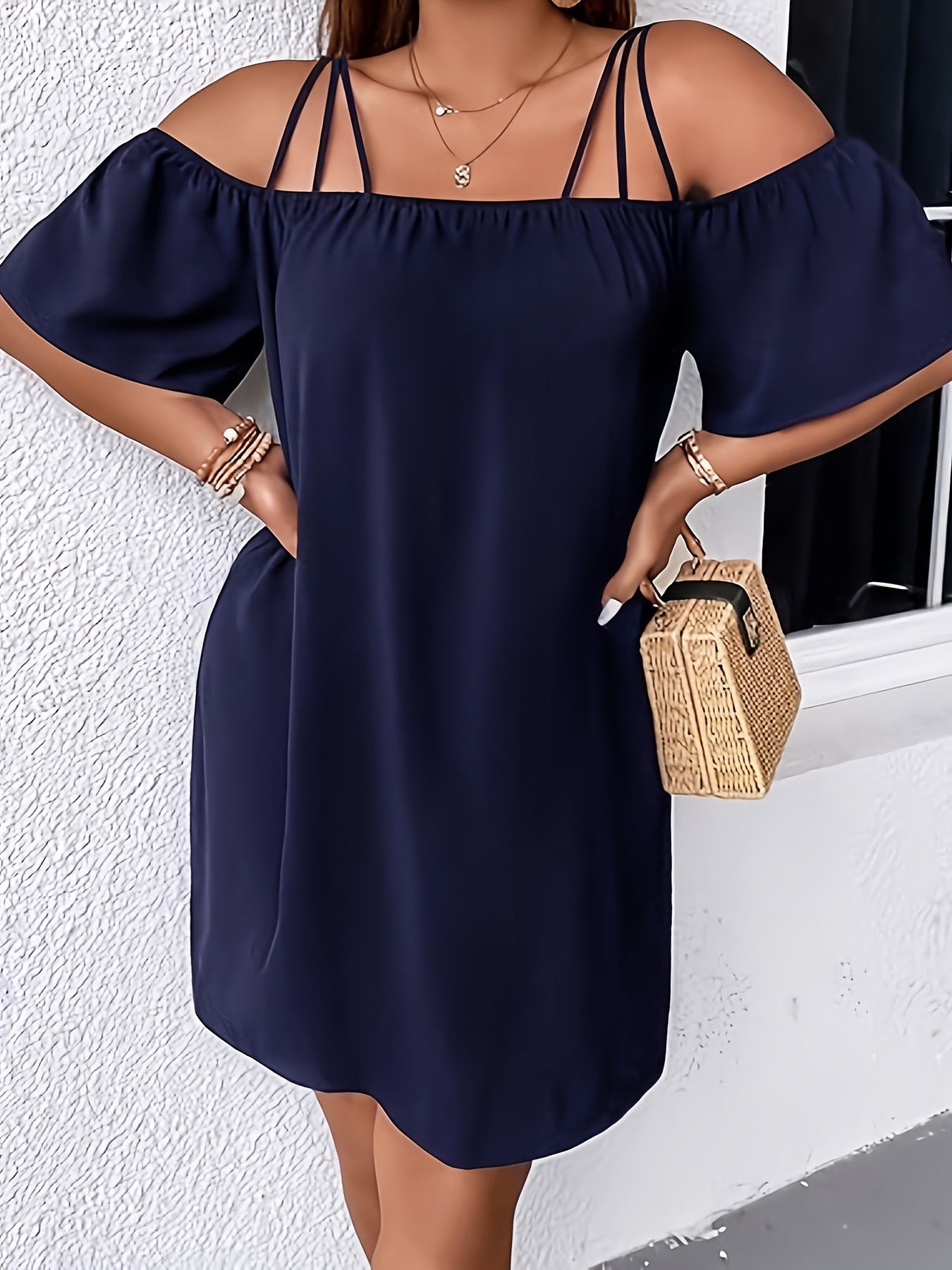 slim fit dress slacks Plus Size Knee Length Chiffon Wholesale Wedding Guest Dresses With Lon