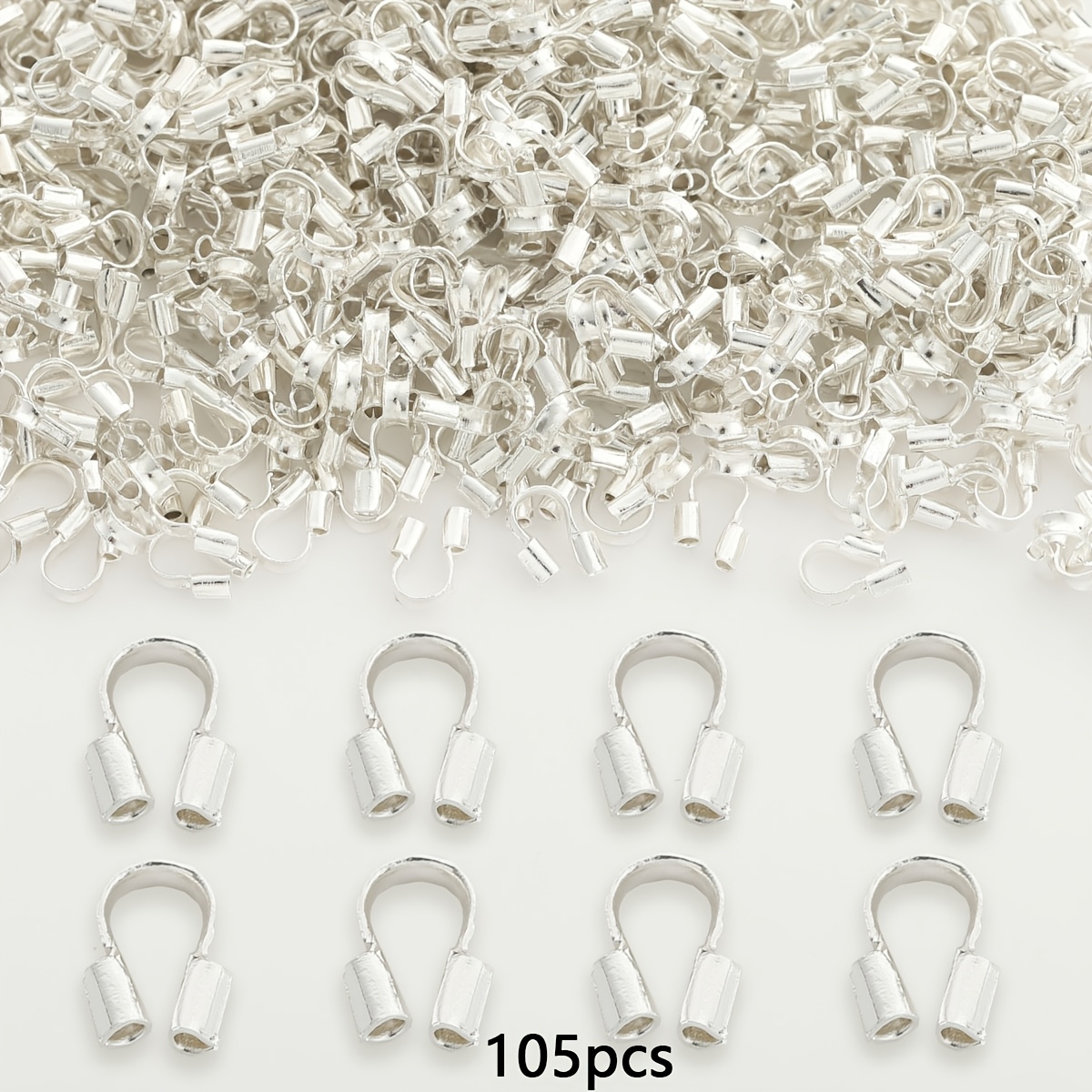 105pcs U-Shaped Mixed Color Line Clasps for DIY Projects