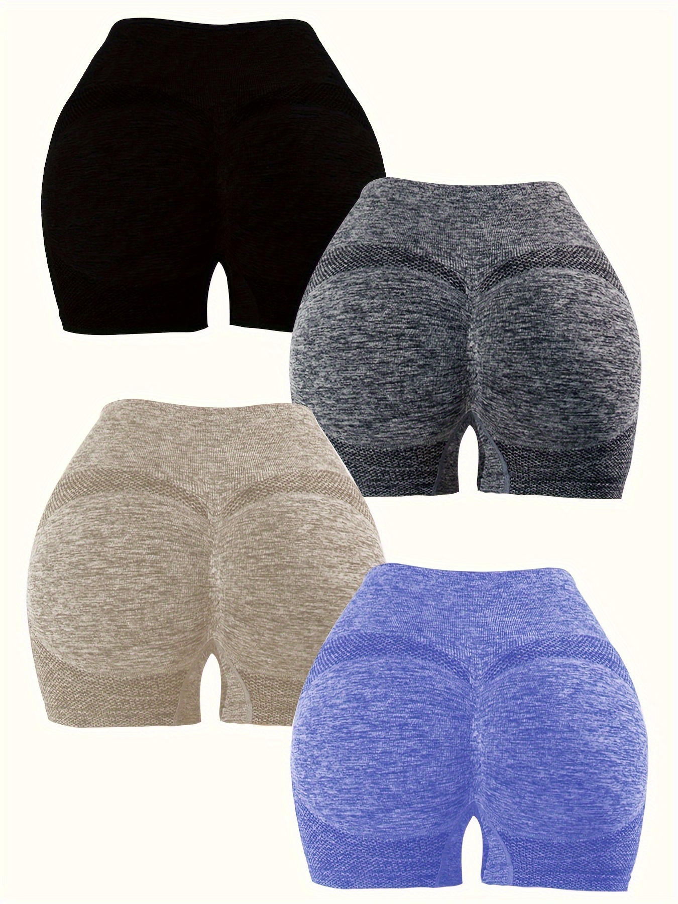 Solid Wide Waistband High Stretch Tummy Control Hip Lifting Shorts, High  Waist Biker Shorts, Roupa de ginástica feminina - Temu Portugal