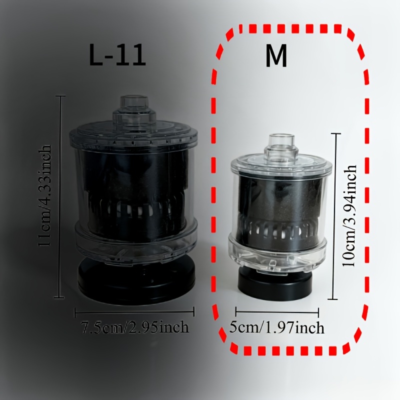 TEMU 1pc Air Powered Aquarium Foam Filter , Air Driven Biochemical Sponge Filter Quiet Fish Tank Water Circulation Filter For Small Fish Tanks