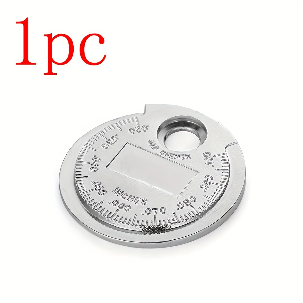 Spark Plug Gauge Tool Coin-shaped 0.6-2.4mm Range Spark Plug Specification Gauge Measuring Tool