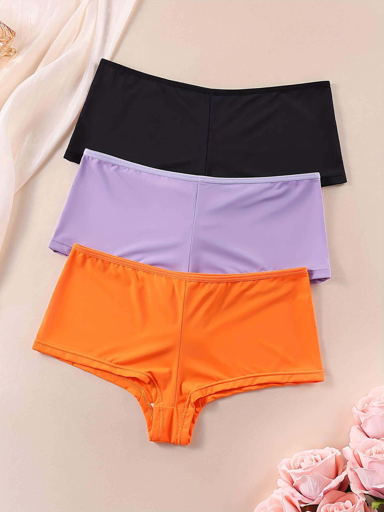 pack bragas tipo boxer mujer color cómodas Temu Uruguay - Main Image