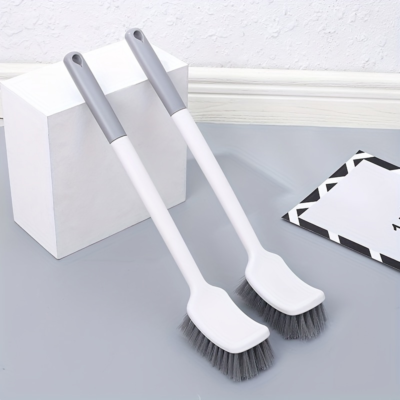 

Wall-mountable Long-handle Toilet Brush - Durable, No-electricity Needed Bathroom Cleaner For Efficient Scrubbing Toilet Bowl Cleaner Toilet Brush And Holder Set