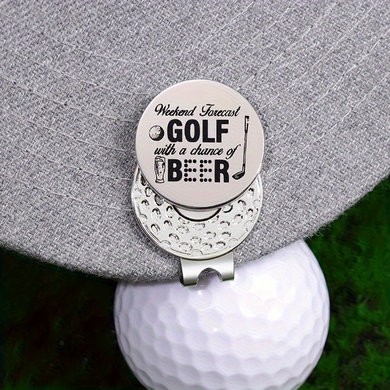 golf beer design funny durable magnetic golf hat clip Temu