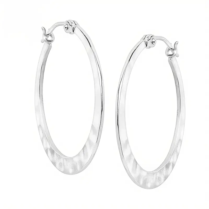 925 silvery unique ripple earrings water ripple indentation design lightweight texture suitable for daily earrings for women jewelry gifts gift exquisite gift box Product details 2