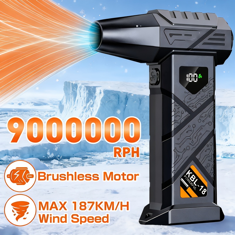 yard lawn and gardening   tools snow blower 9000000rpm newly   turbo blower cordless snow blower multi functional new high   fan brushless motor type c rechargeable battery with long lasting  