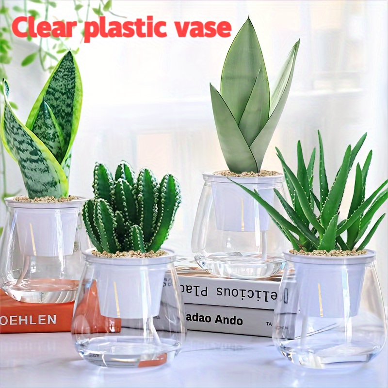 

Clear Plastic Vase - -watering, Drop- Imitation For &