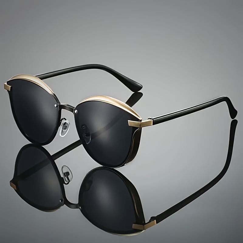 Men Women Cat Eye Polarized 1.1mm Lens Sunglasses Rainbow Real Waterproof Corrosion-resistant Film Sunglasses Fishing Driving Sunglasses