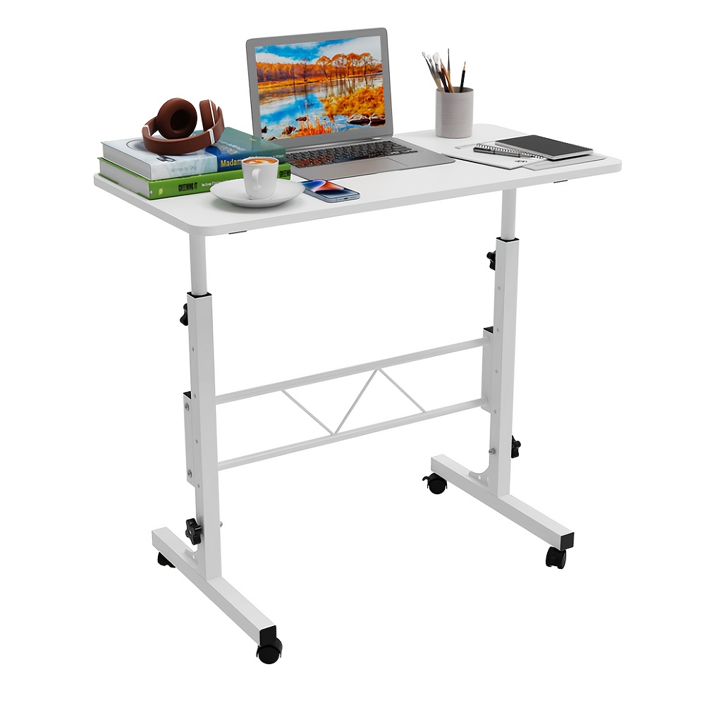 TEMU Office Side Table, Mobile Computer Table, Lazy Laptop Table, Wheelchair Side Table, Height Adjustable, Suitable For Home Office And Dormitory,