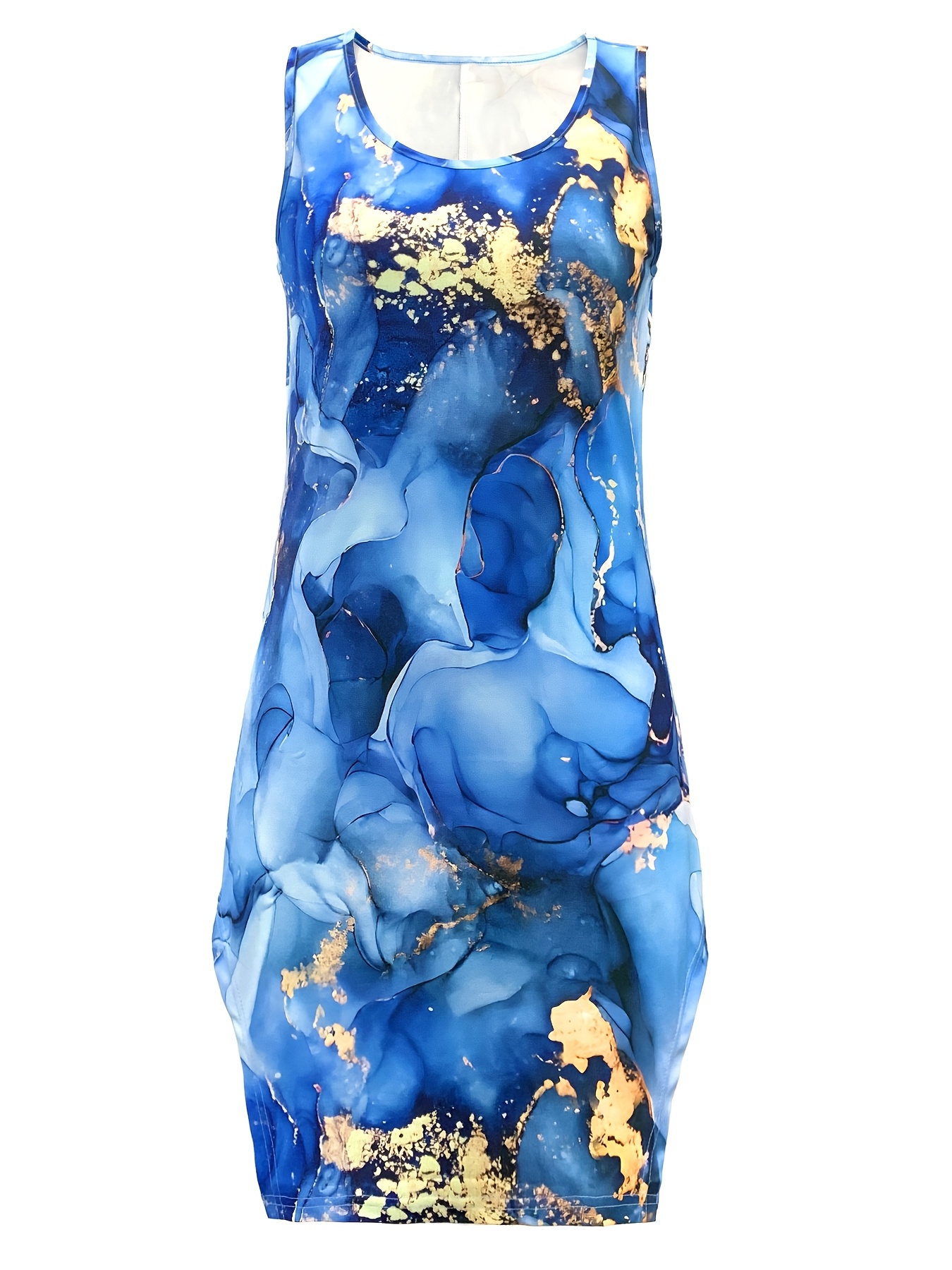 dress blues Blue Marble Dress – Lil Angels main image 0