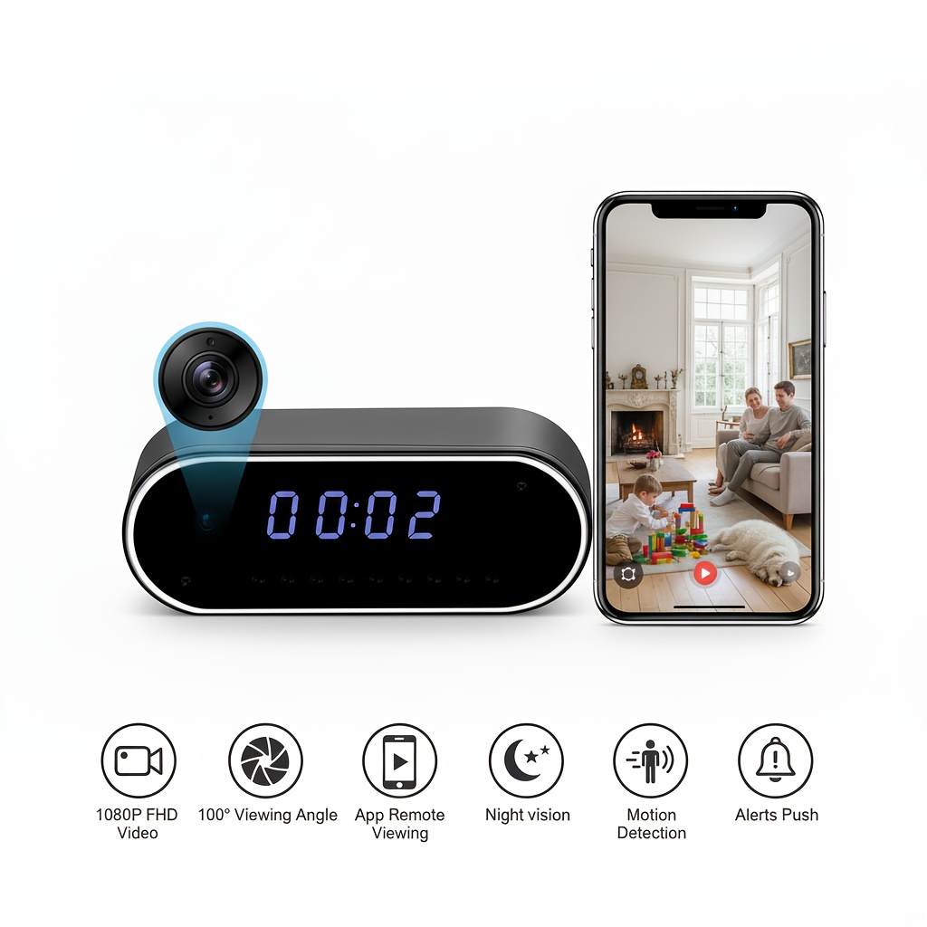 Mini Überwachungskamera 1080P HD Mit WiFi - Unsichtbar & Smart Für Zuhause